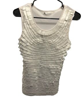 Showtime U White Ruffle Tank Dress